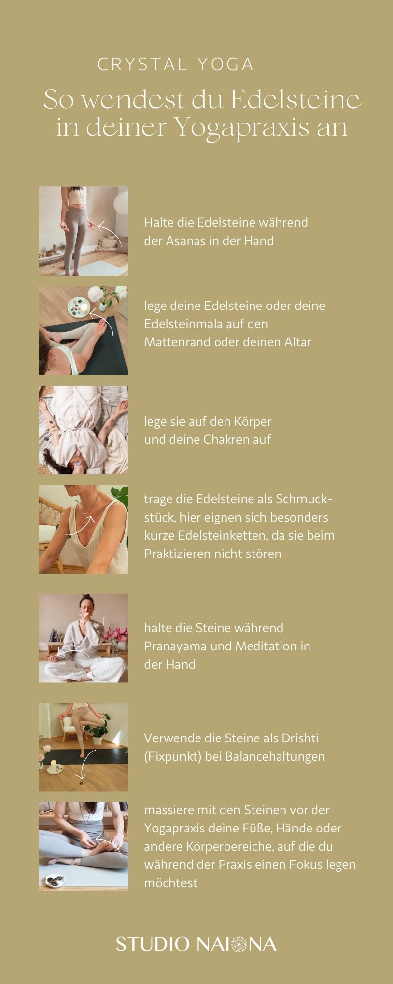 STUDIO NAIONA_Crystal Yoga_Anwendung Edelsteine in der Yogapraxis_Yoga_Edelsteine_Heilsteine