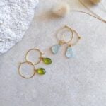 STUDIO NAIONA GENTLE HEART Ohrringe, Gold, Peridot, Aquamarin, Titelbild